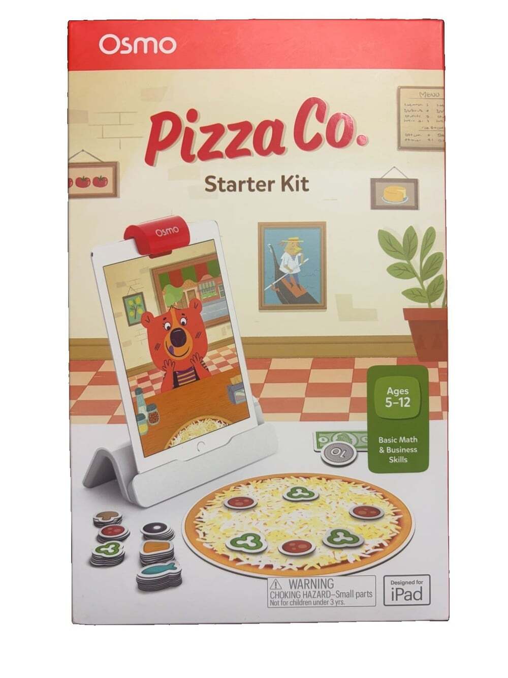 Osmo Pizza Co. Starter Kit Designed For iPad. Ages 5-12. Basic Math & Business